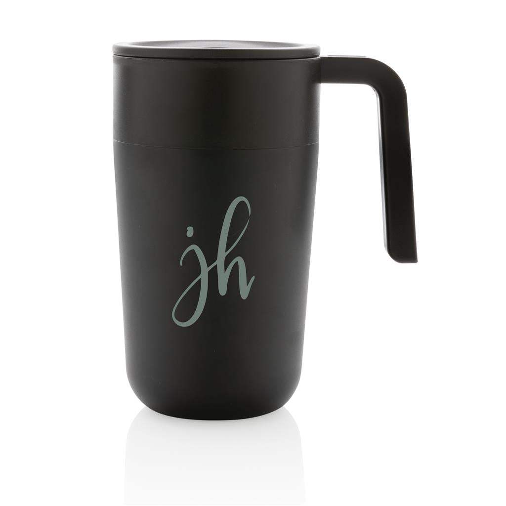 GRS Recycled PP and SS Mug with Handle - The Luxury Promotional Gifts Company Limited