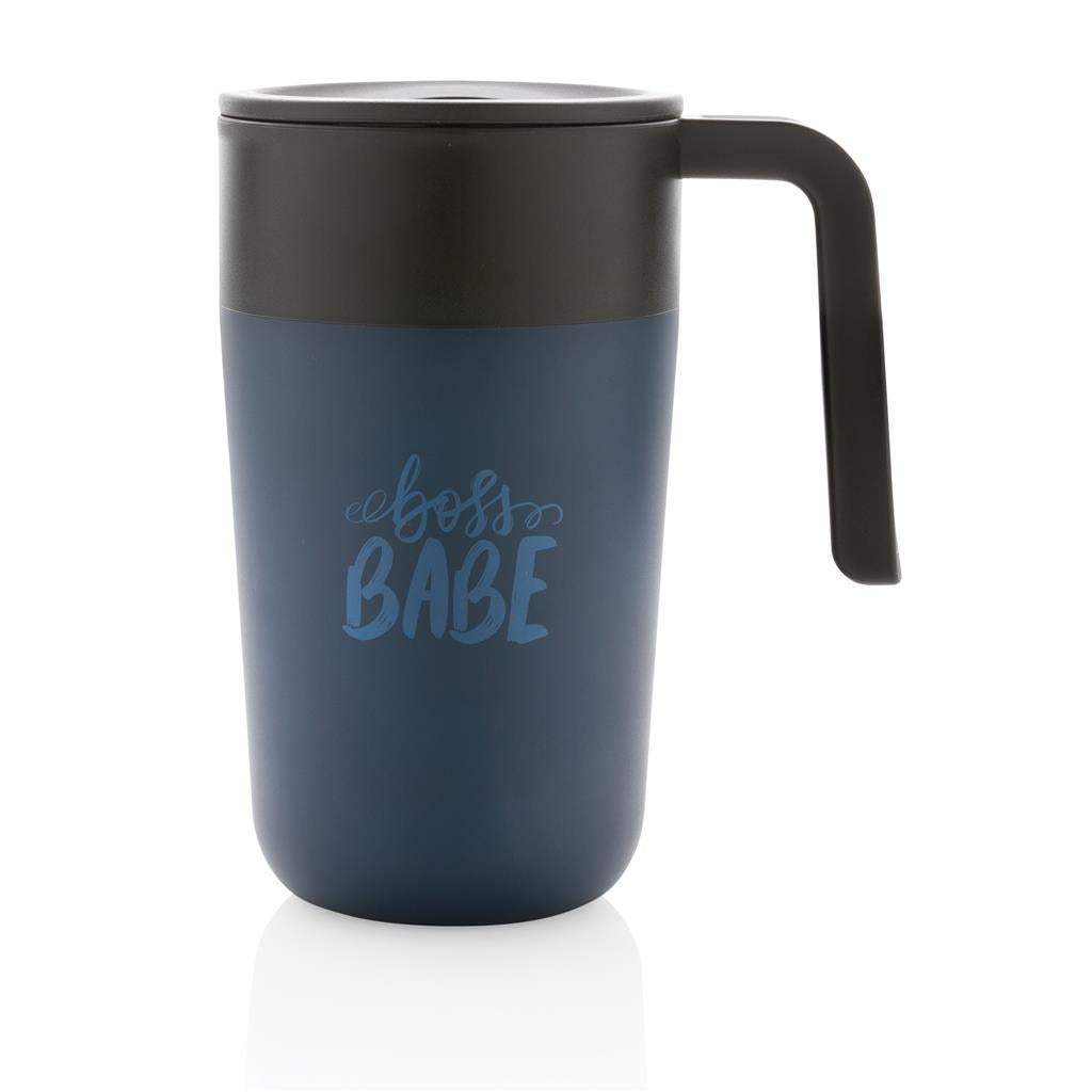 GRS Recycled PP and SS Mug with Handle - The Luxury Promotional Gifts Company Limited