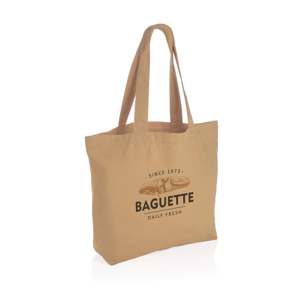Impact Aware™ 240 gsm rcanvas shopper with pocket undyed