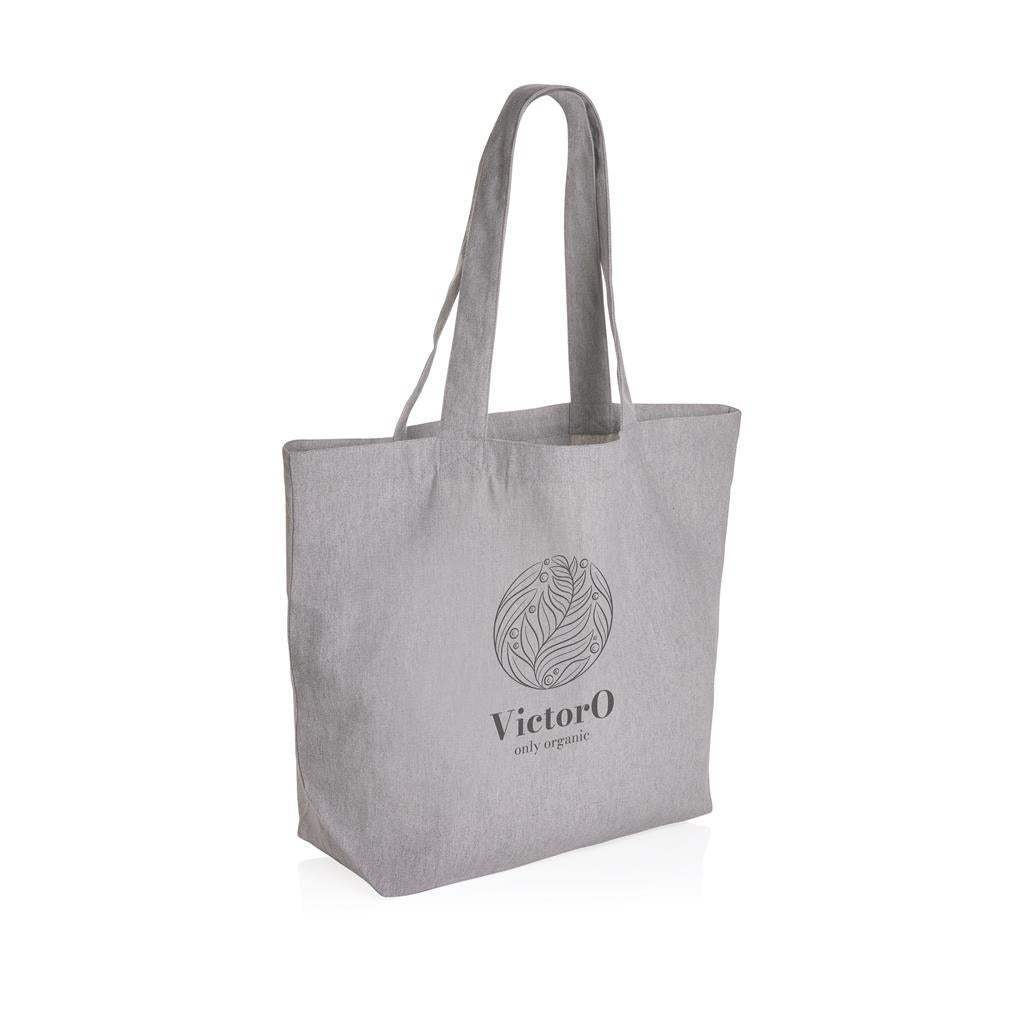Impact Aware™ 240 gsm rcanvas shopper with pocket undyed