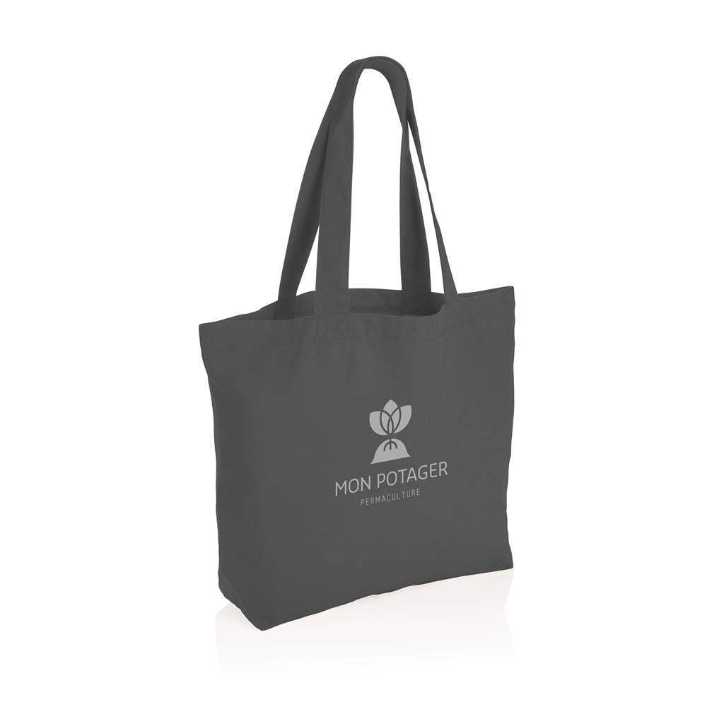 Impact Aware™ 240 gsm rcanvas shopper with pocket undyed