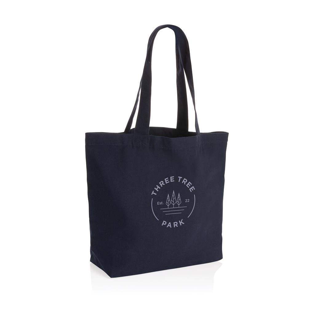 Impact Aware™ 240 gsm rcanvas shopper with pocket undyed