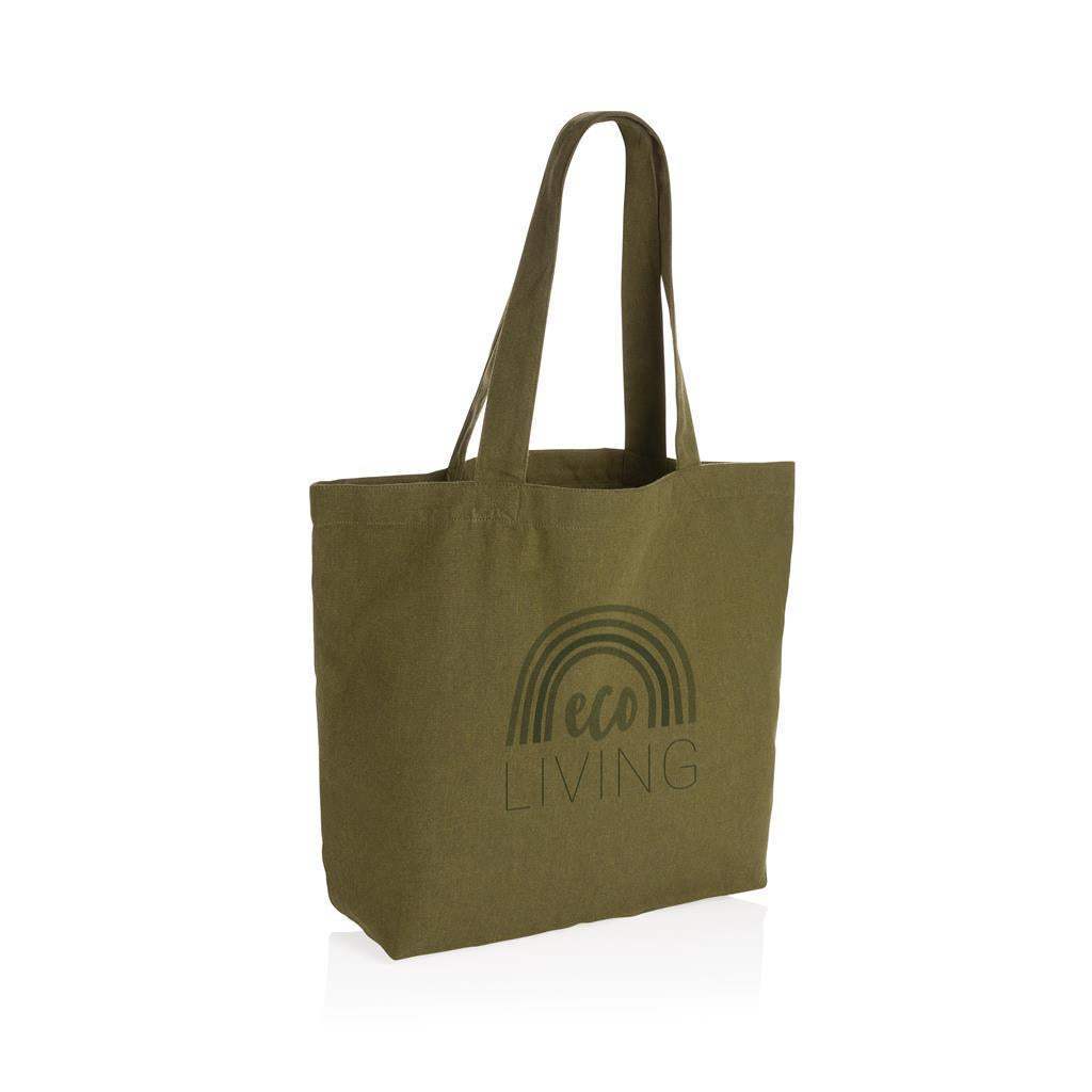 Impact Aware™ 240 gsm rcanvas shopper with pocket undyed