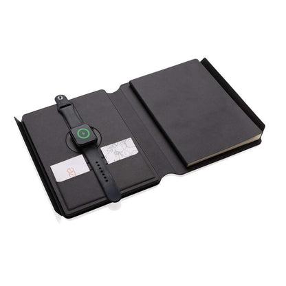 RCS rePU Notebook with 2-in-1 Wireless Charger - The Luxury Promotional Gifts Company Limited