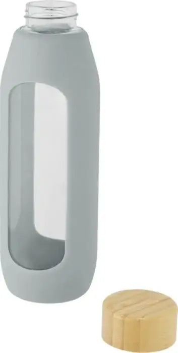 Tidan 600 ml borosilicate glass bottle with silicone grip