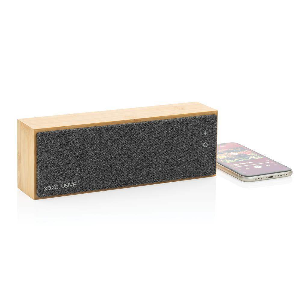 10W wireless bamboo speaker