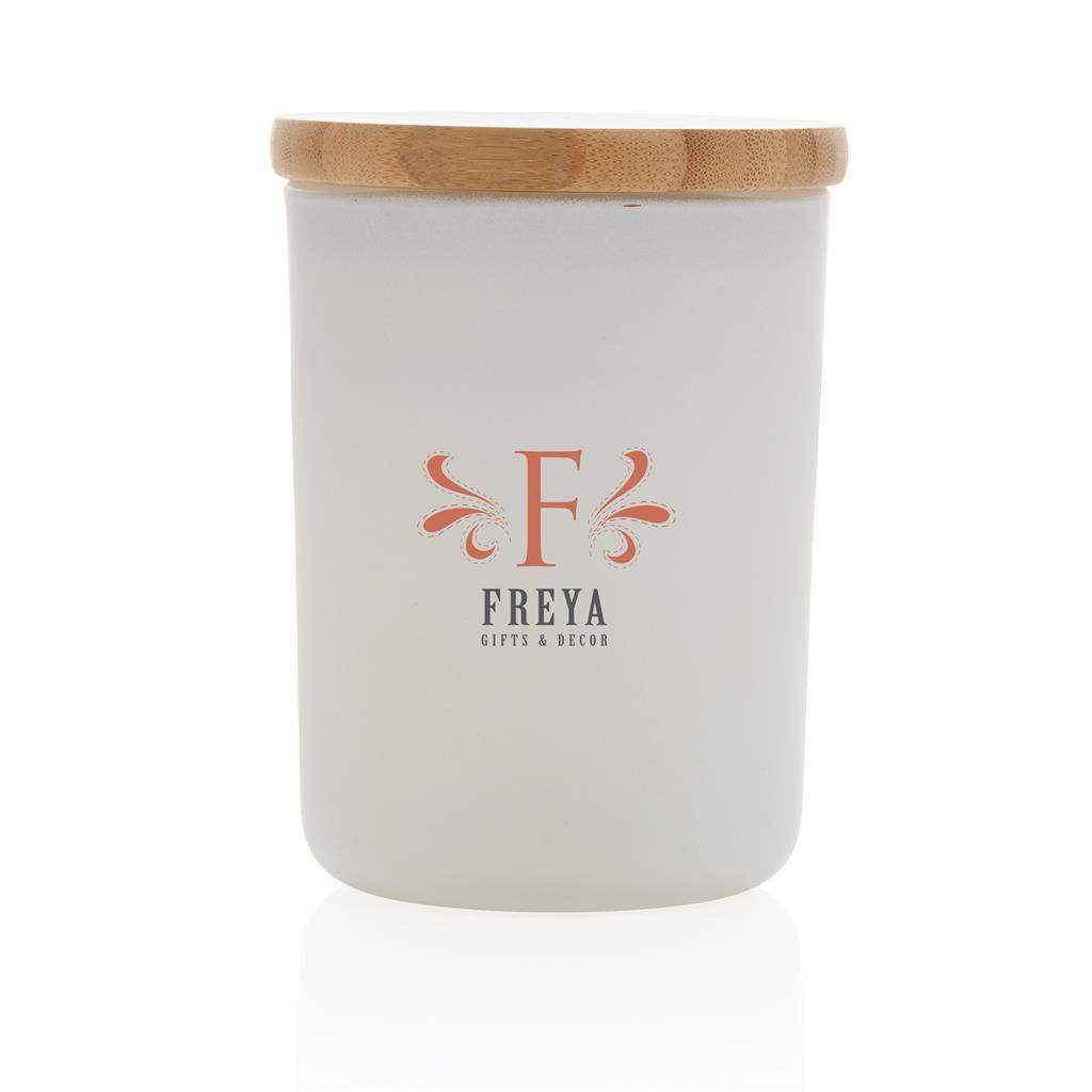 Deluxe Scented Candle with Bamboo Lid