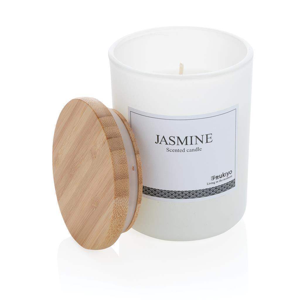 Deluxe Scented Candle with Bamboo Lid