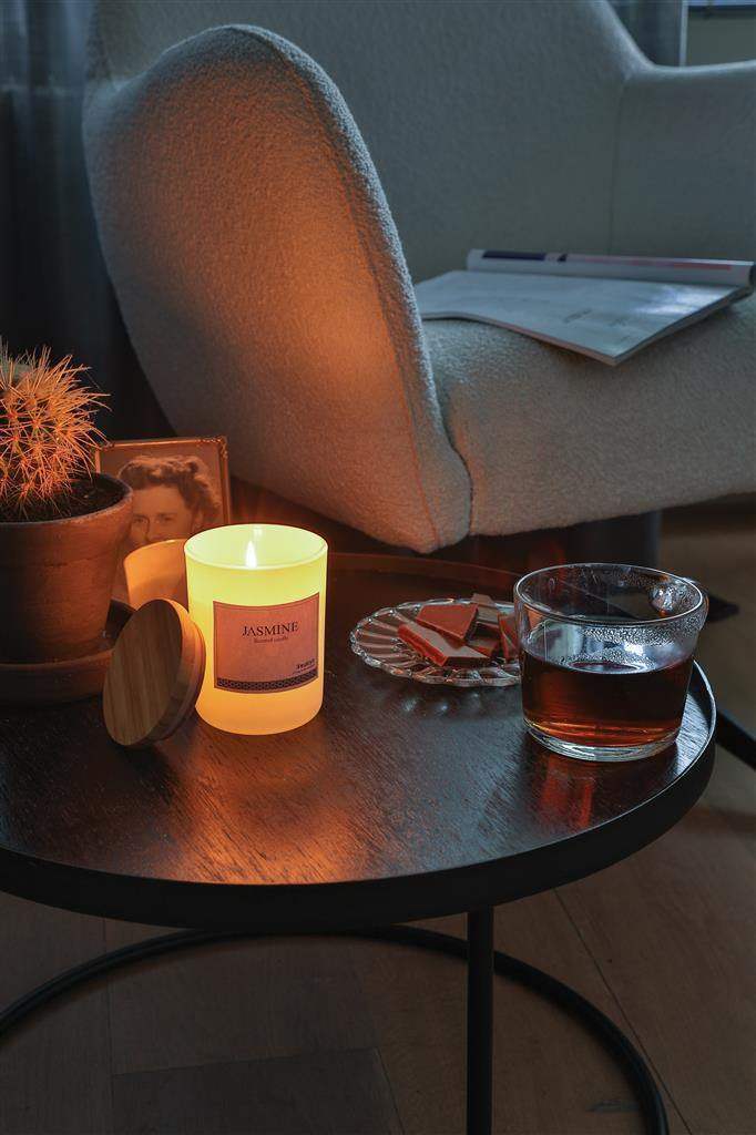 Deluxe Scented Candle with Bamboo Lid