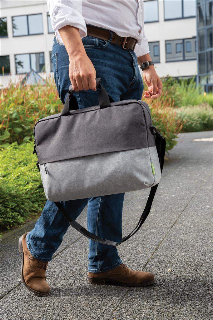 Duo color RPET 15.6" RFID Laptop Bag PVC Free