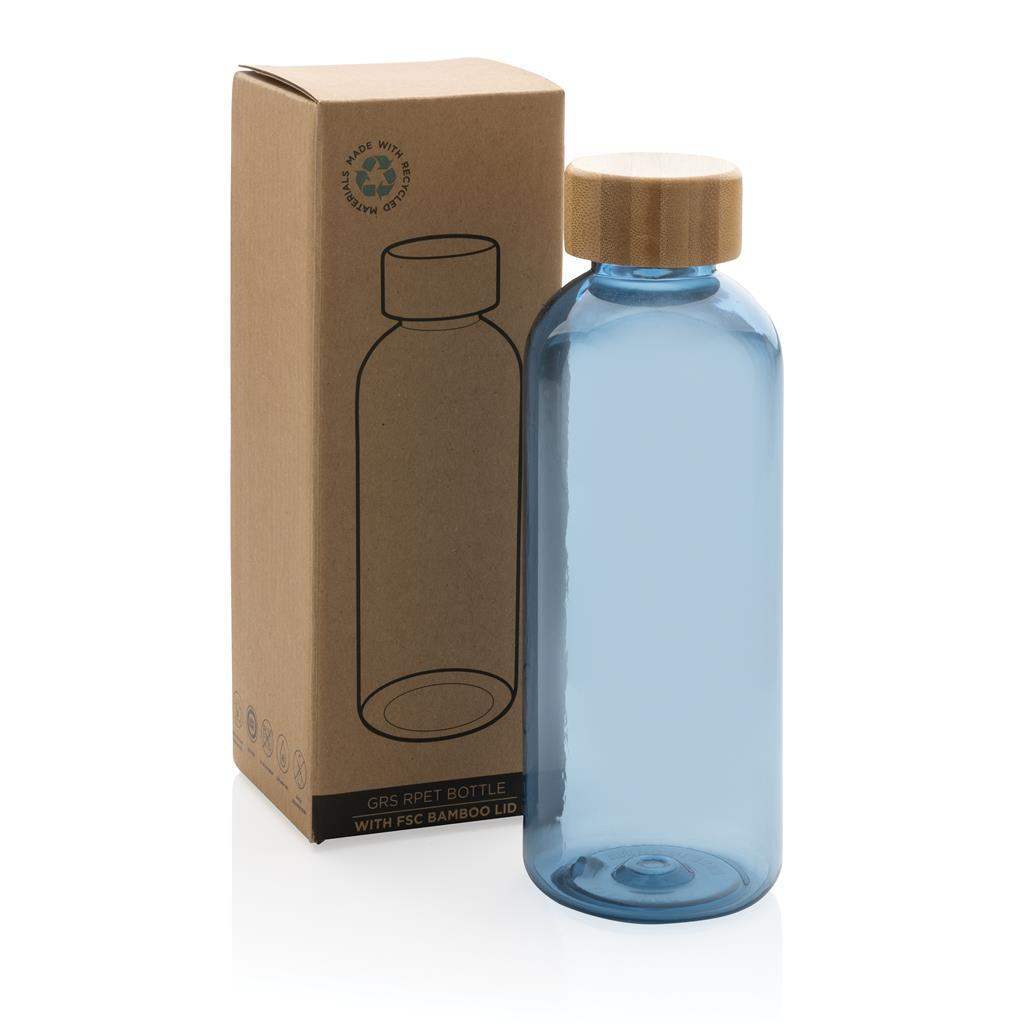 GRS RPET Bottle with FSC Bamboo Lid