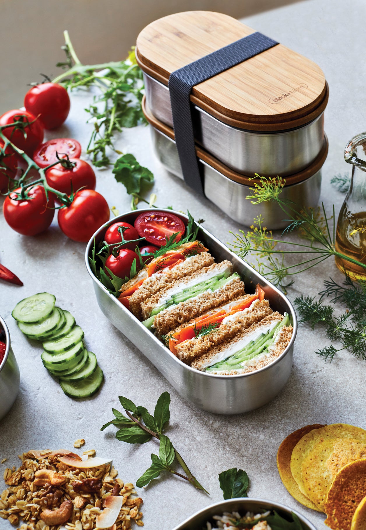 Black+Blum Stainless Steel Double Bento Box