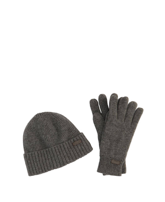 Barbour Carlton Beanie and Gloves Gift Set