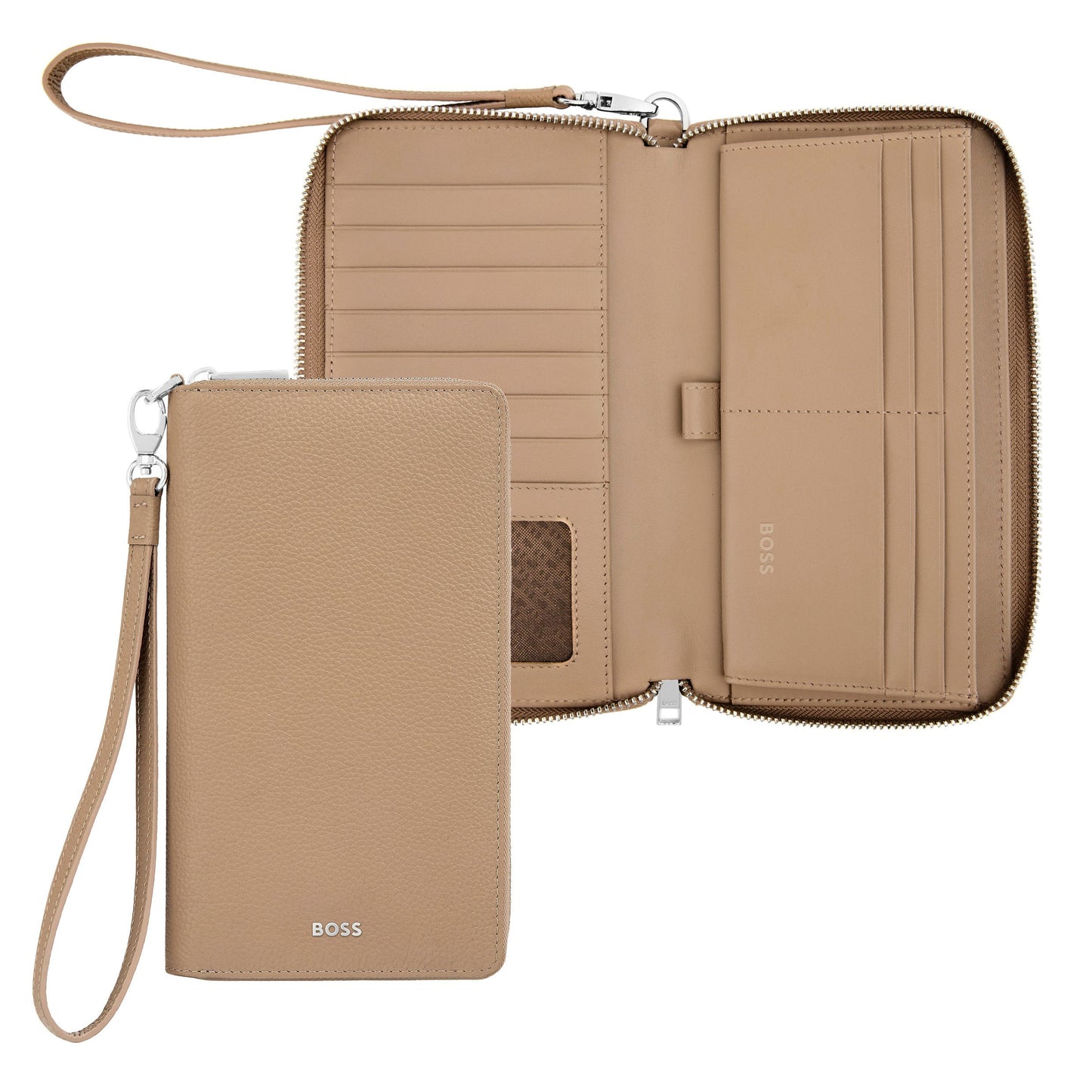 Grained Classic Travel Wallet by Hugo Boss