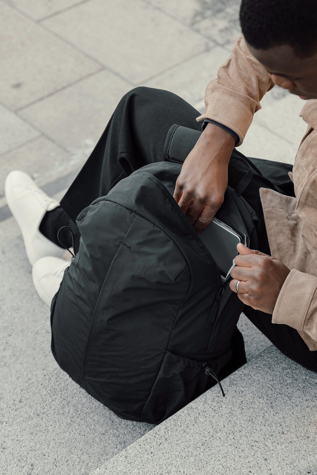 KENTO URBAN RCS recycled nylon 15.6 inch Backpack with front