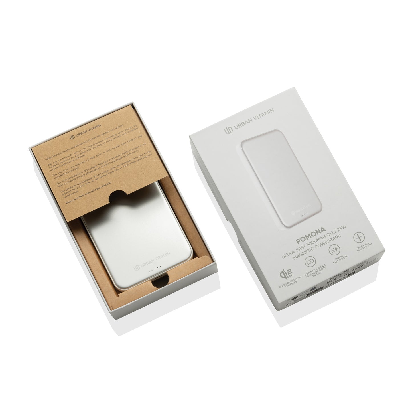 Pomona 5000mAh Qi2.2 25W magnetic powerbank