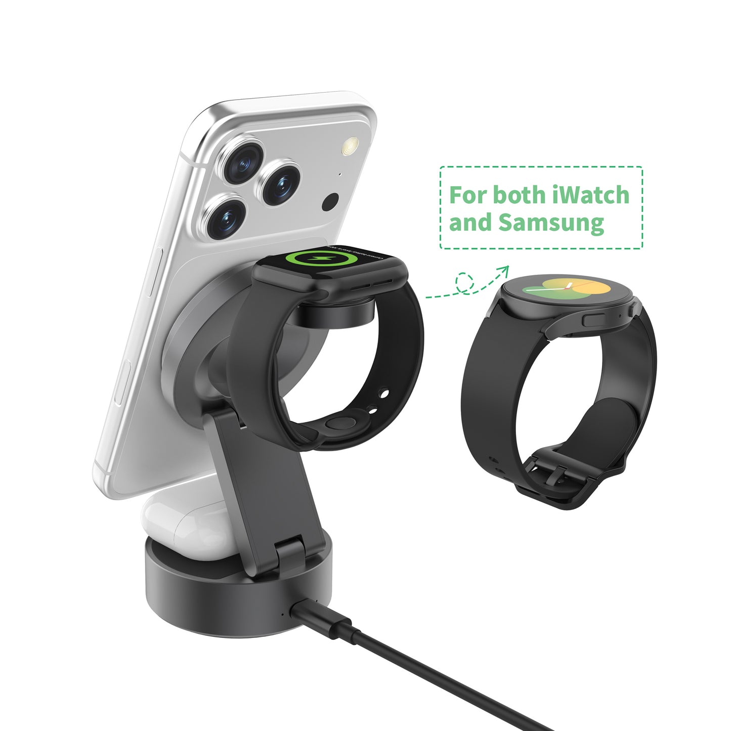 Quantum RCS 25W ultra-fast wireless 3-in-1 charger