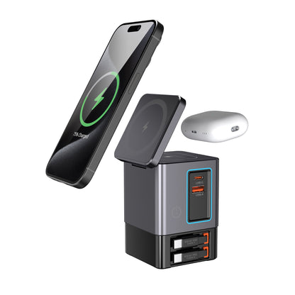 Urban Vitamin Sacramento 105W GAN charger+retractable cables