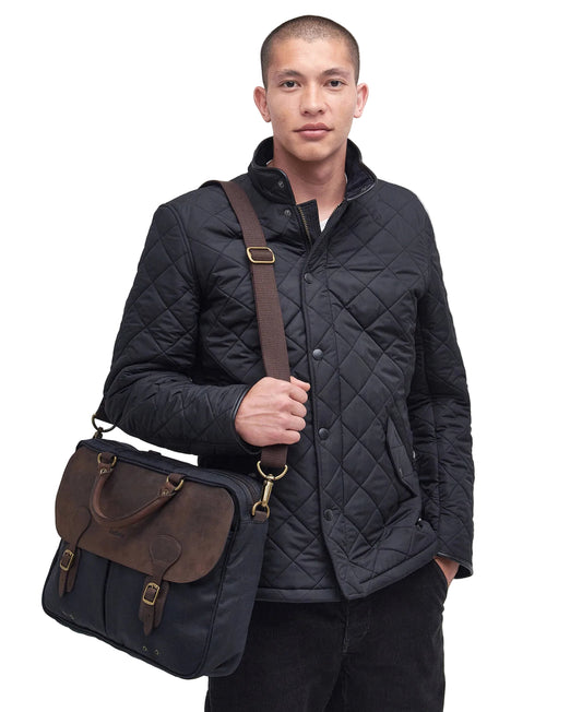 Barbour Waxed Leather Briefcase