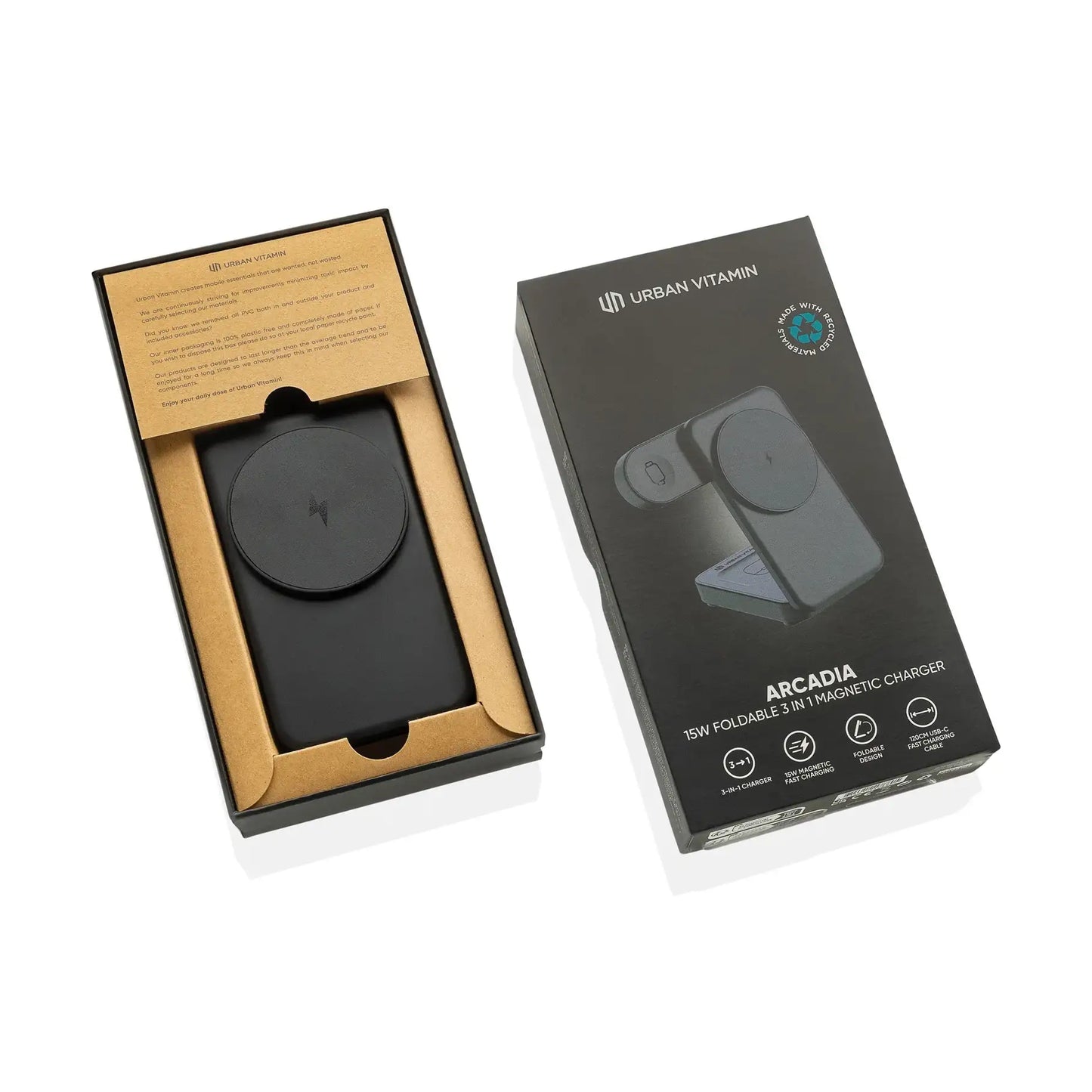 Arcadia RCS rplastic 15W 3in1 magnetic charger