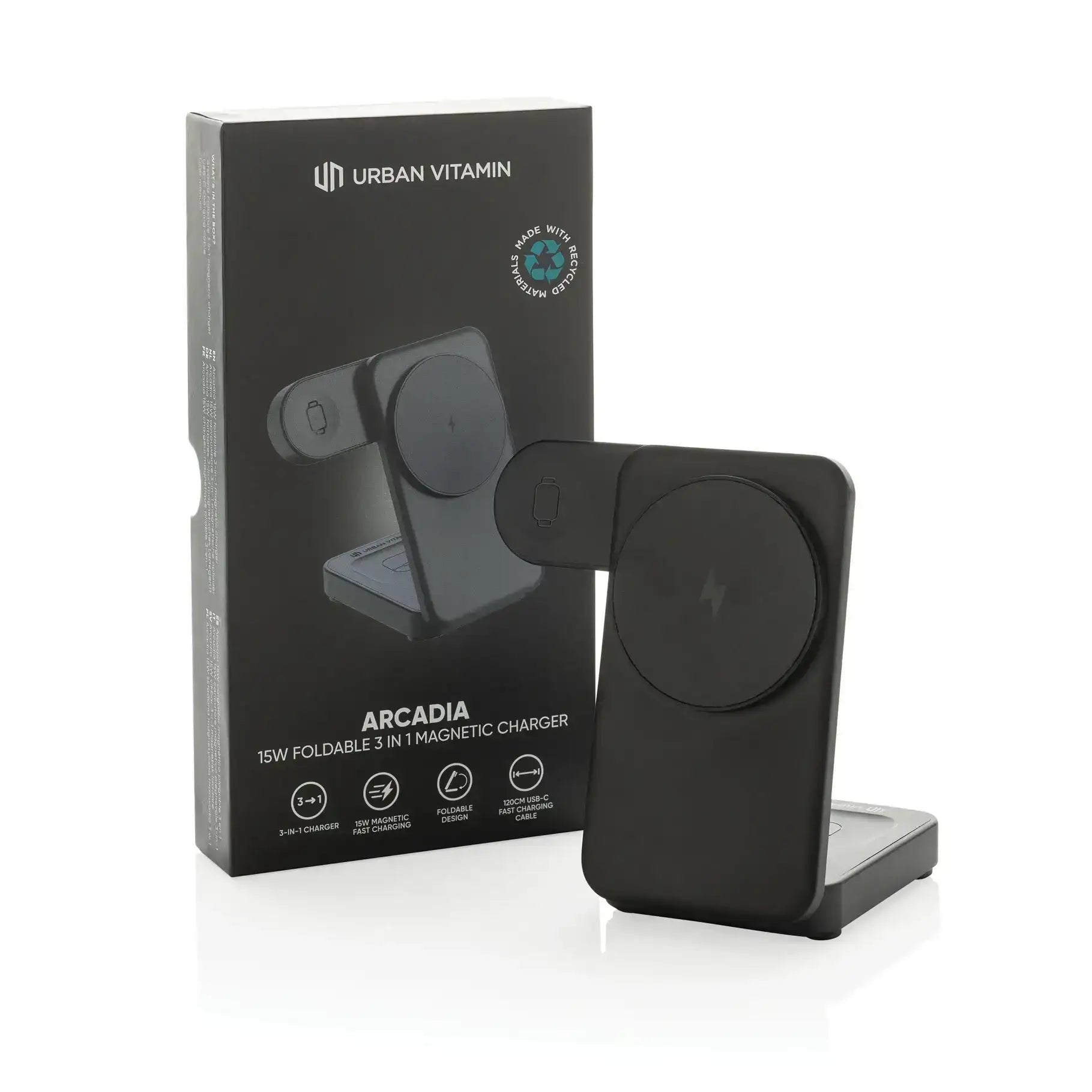 Arcadia RCS rplastic 15W 3in1 magnetic charger