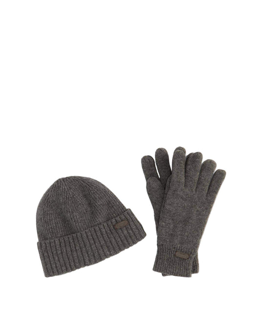 Barbour Carlton Beanie and Gloves Gift Set