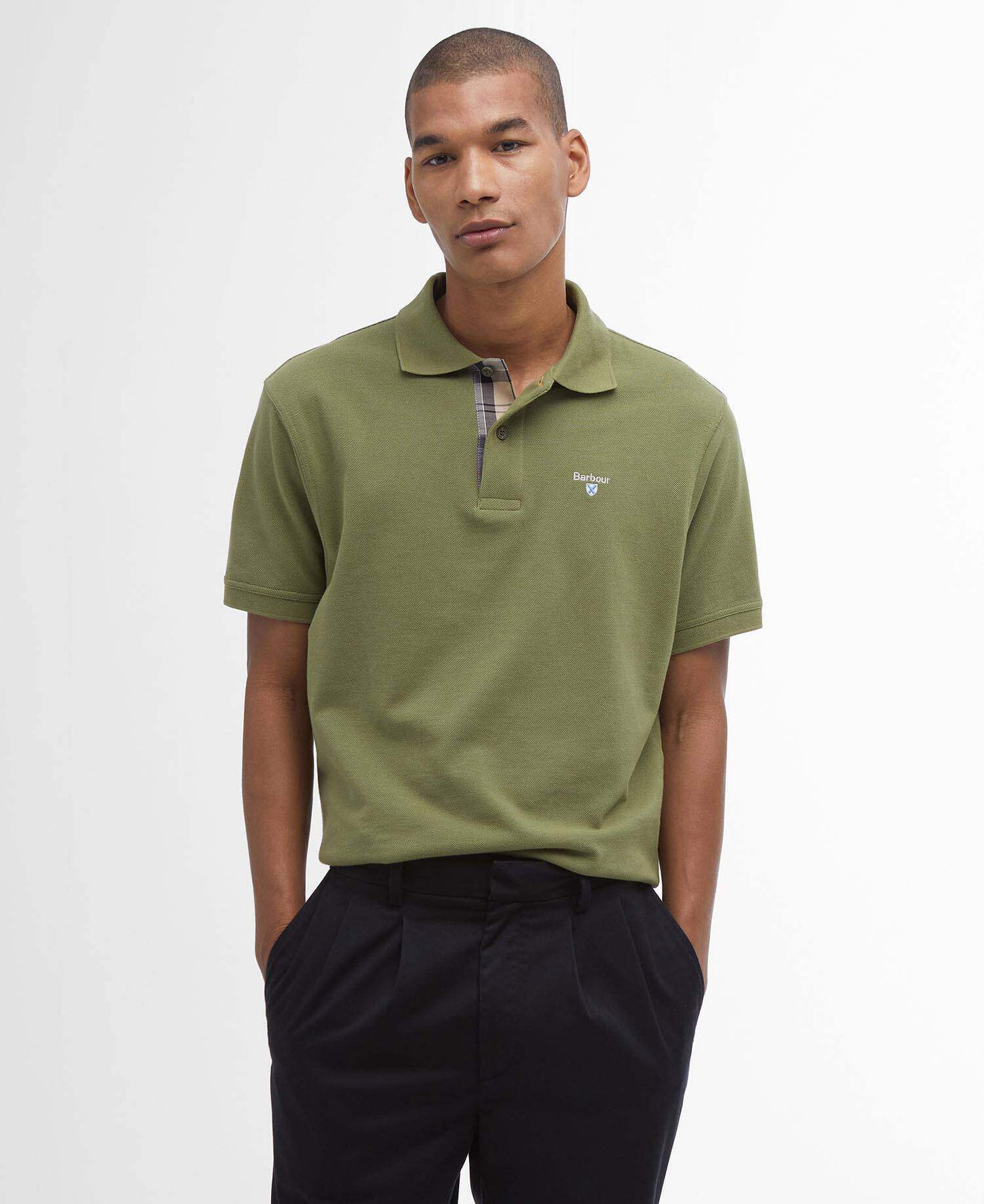 Barbour Men's Tartan Pique Polo Shirt
