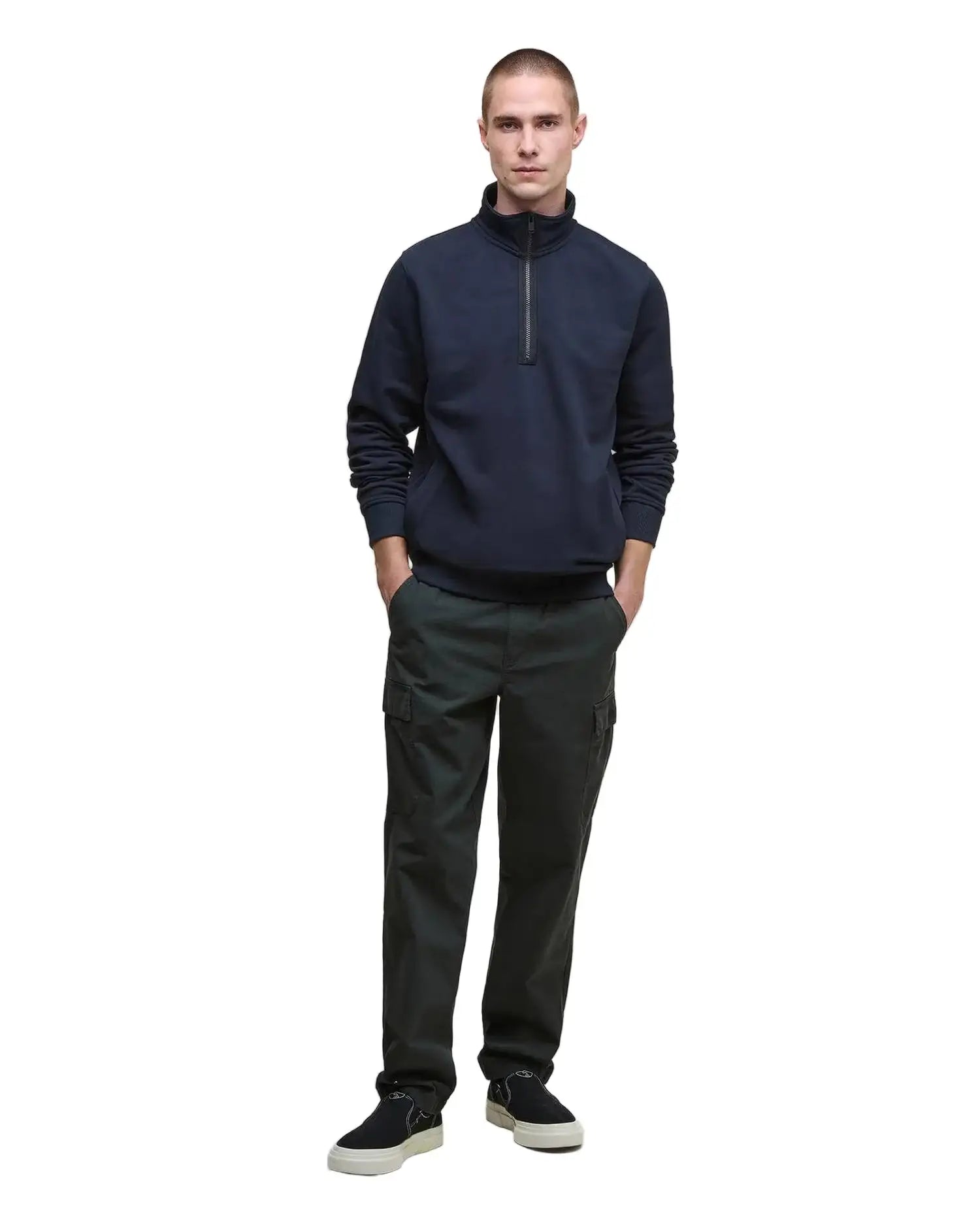 Barbour Outline Half-Zip Sweatshirt