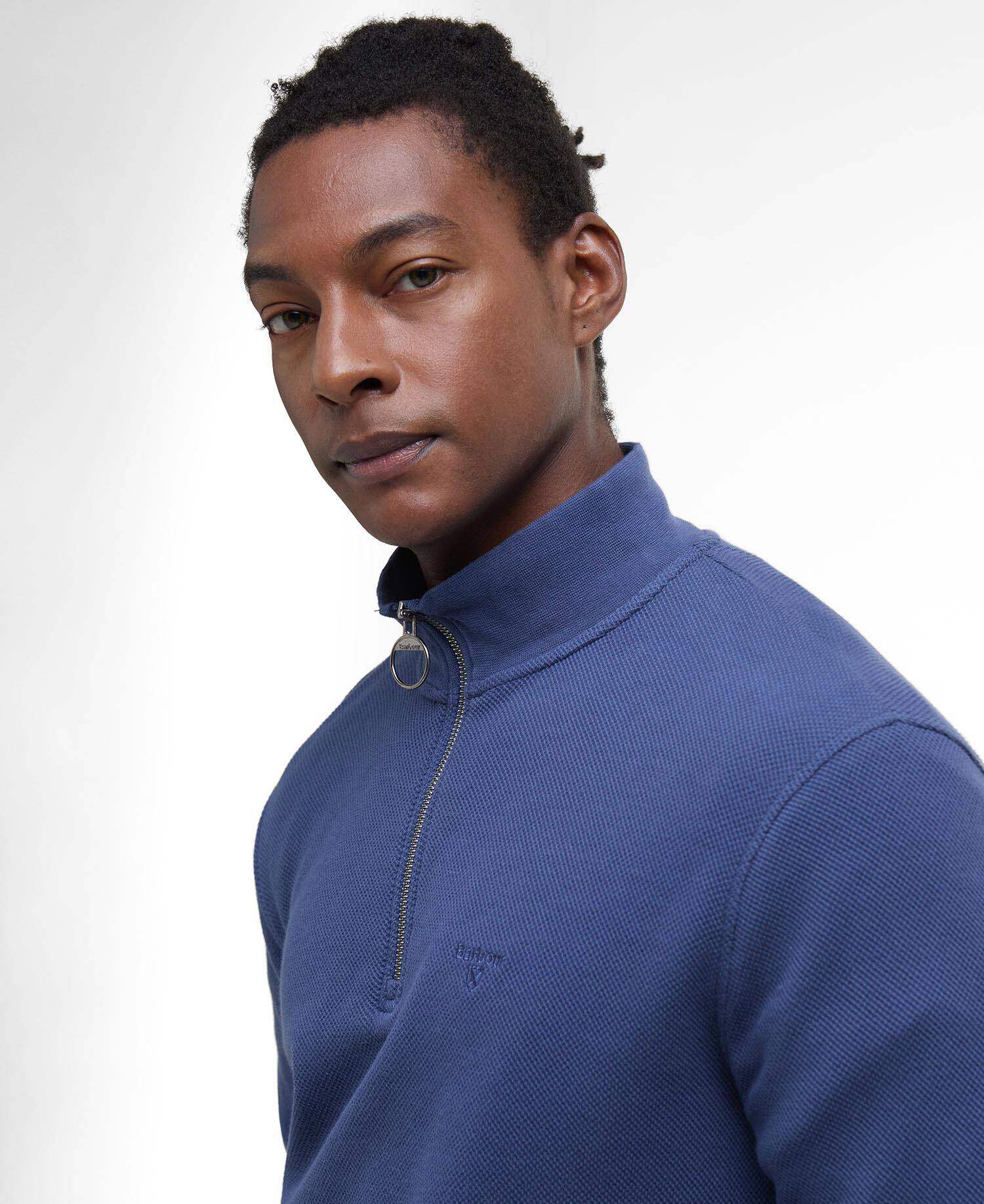Barbour Pique Interlock Quarter-Zip Sweatshirt