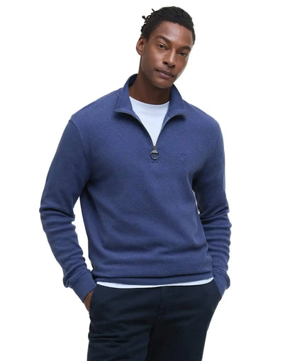 Barbour Pique Interlock Quarter-Zip Sweatshirt