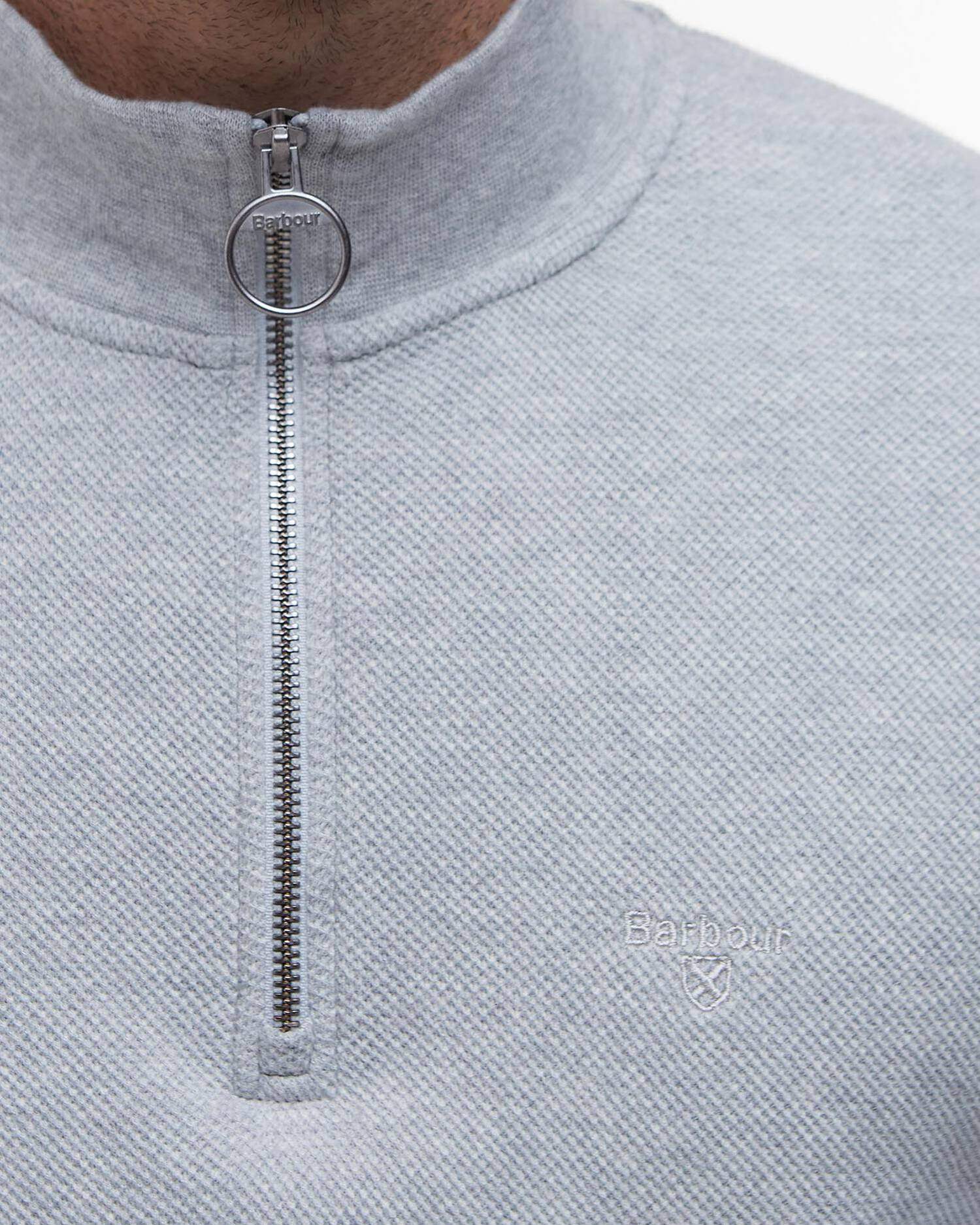 Barbour Pique Interlock Quarter-Zip Sweatshirt