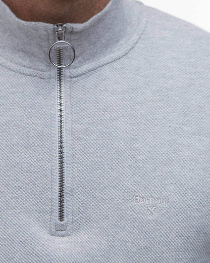 Barbour Pique Interlock Quarter-Zip Sweatshirt