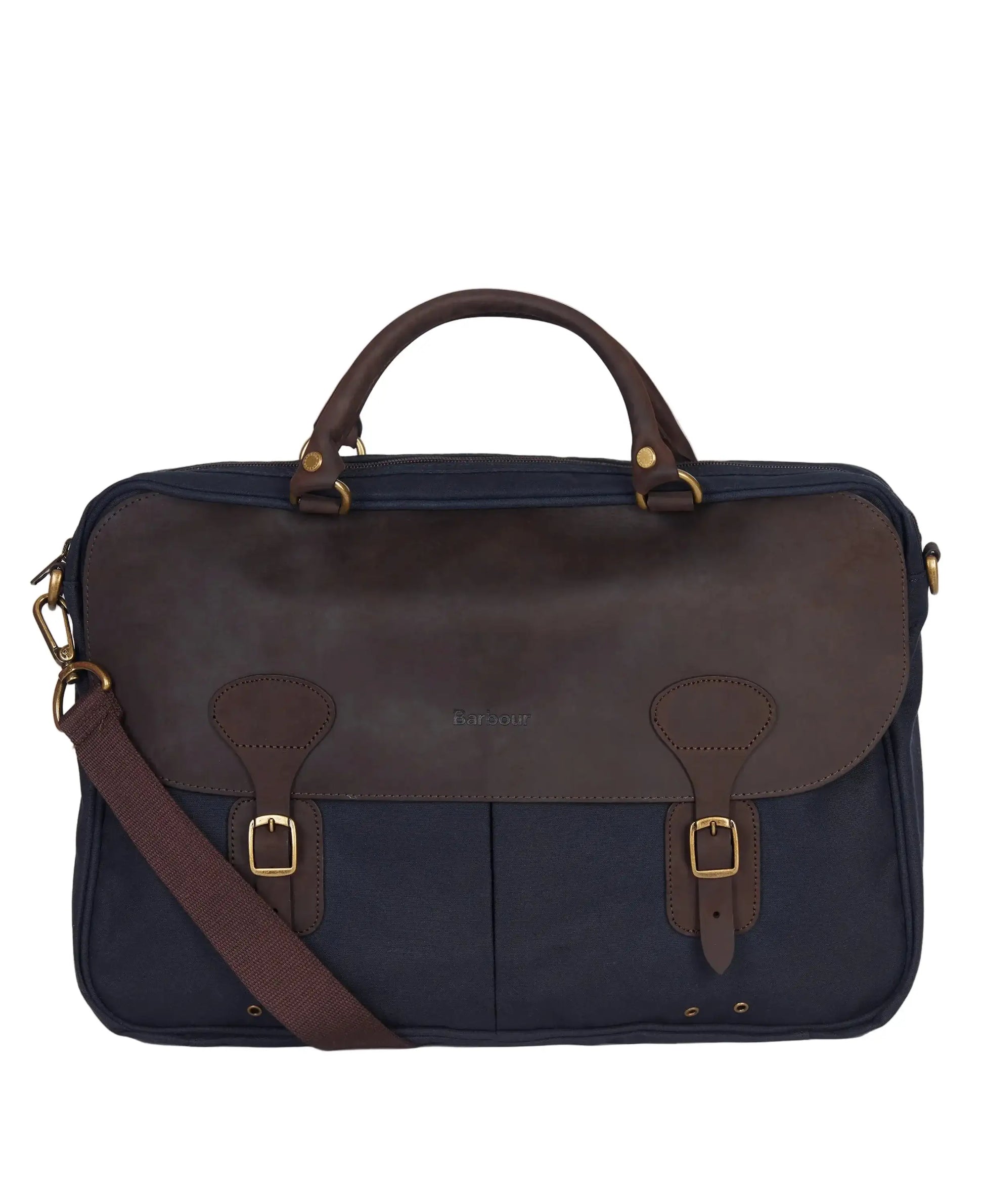 Barbour Waxed Leather Briefcase