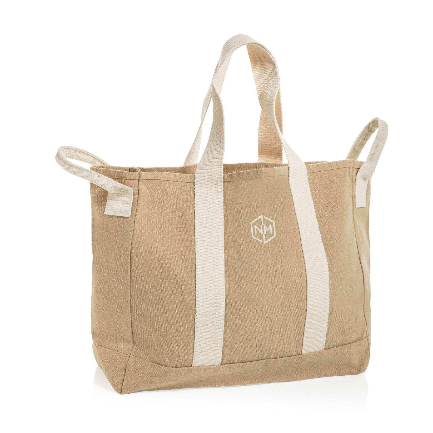 BEAU AWARE™ Beach bag 400gsm recycled canvas, with side hand