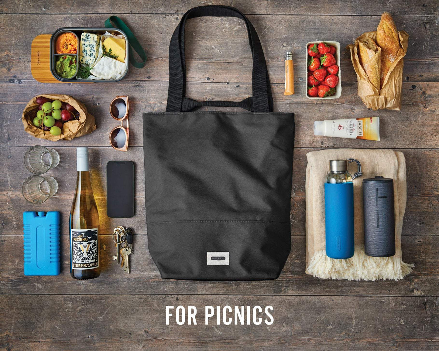 Black+Blum 16L Insulated Tote Cooler Bag