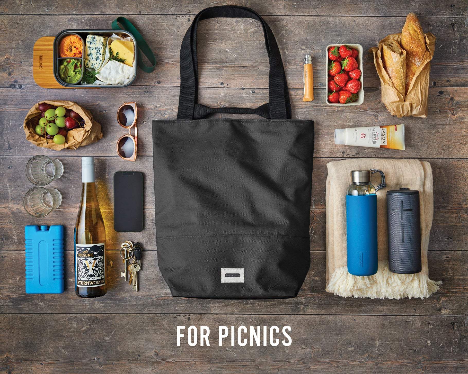 Black+Blum 16L Insulated Tote Cooler Bag