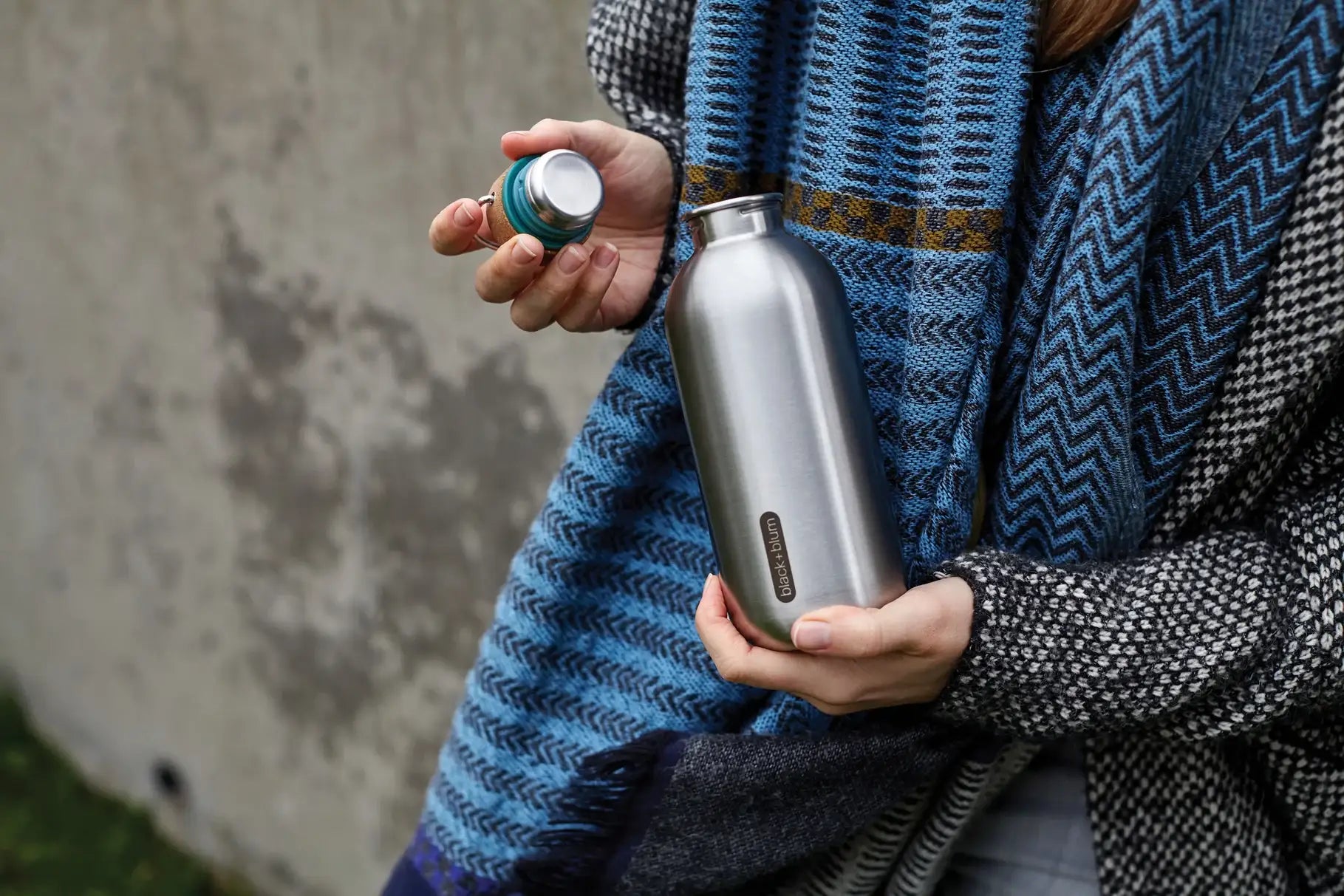 Black+Blum Steel Water Bottle 600ml