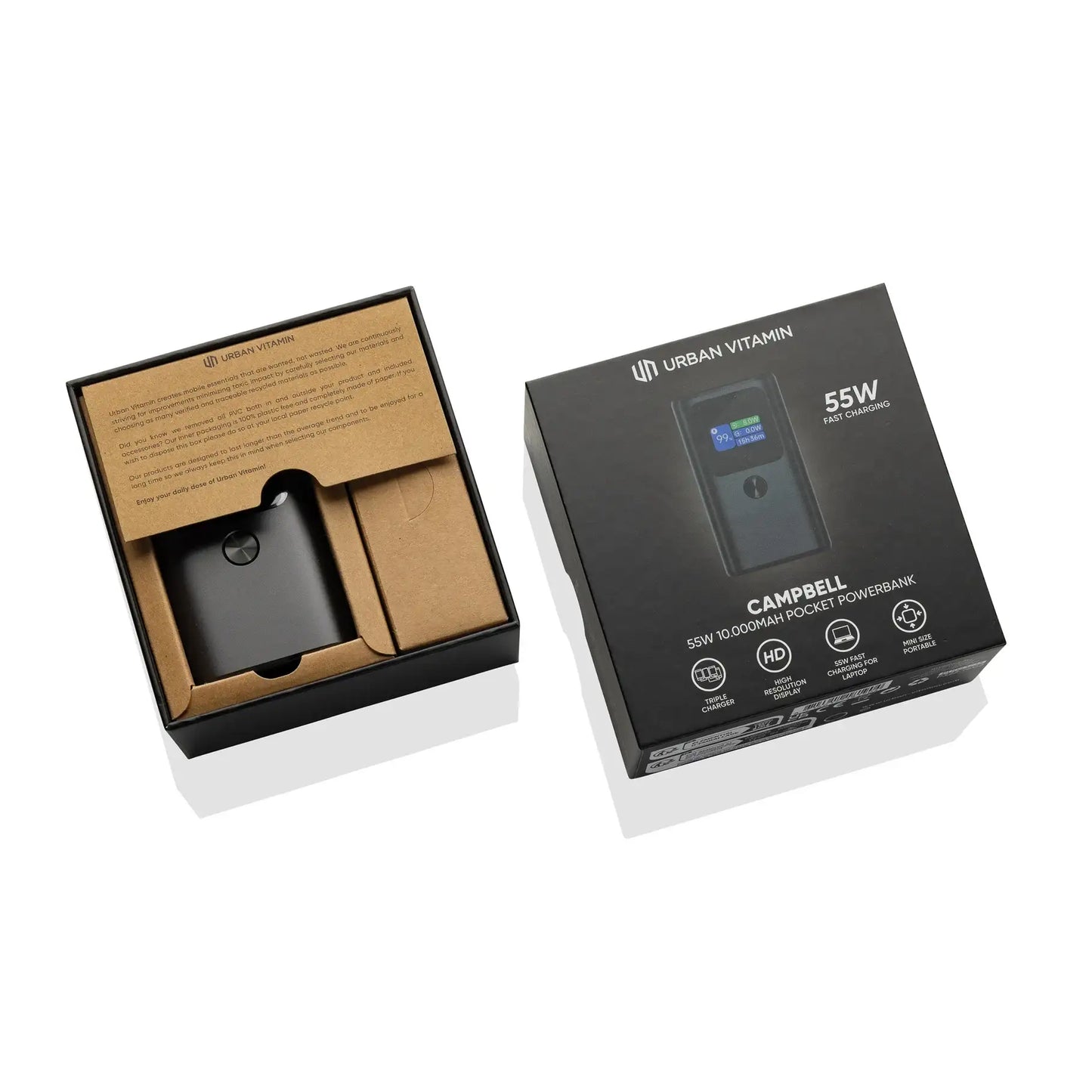 Campbell 55W 10.000mAh pocket powerbank
