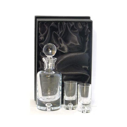 Crystal Mini Decanter Set in Black Box - The Luxury Promotional Gifts Company Limited