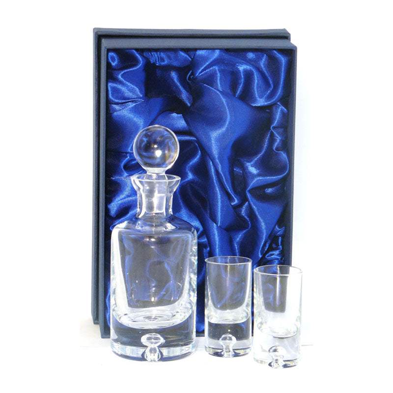 Crystal Mini Decanter Set in Blue Box - The Luxury Promotional Gifts Company Limited