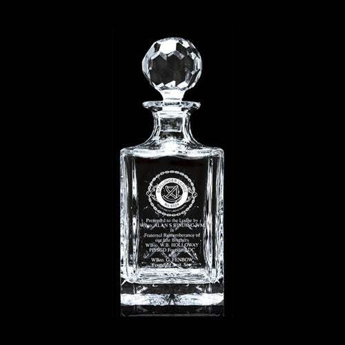 Cut Square Crystal Decanter Gift Boxed - The Luxury Promotional Gifts Company Limited