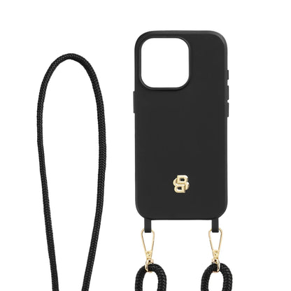 Double B Black & Gold iPhone 16 Case by Hugo Boss