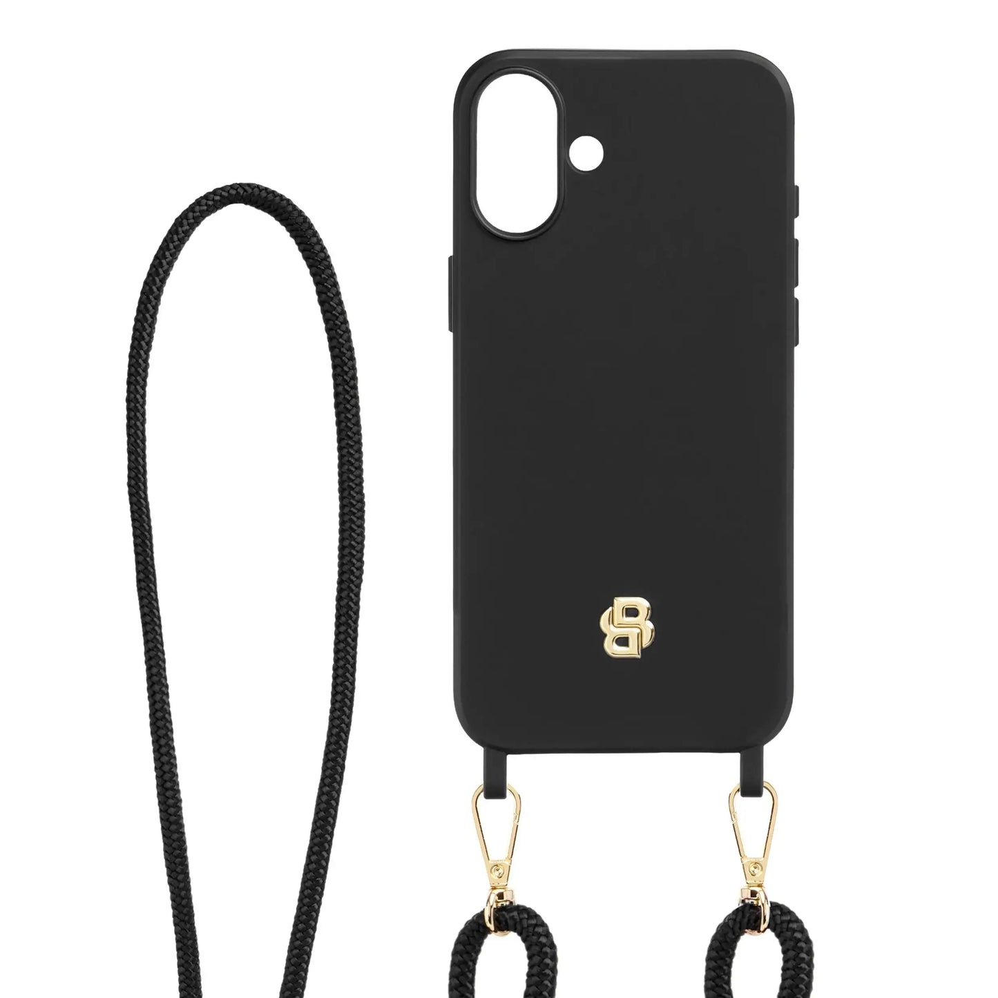 Double B Black & Gold iPhone 16 Case by Hugo Boss