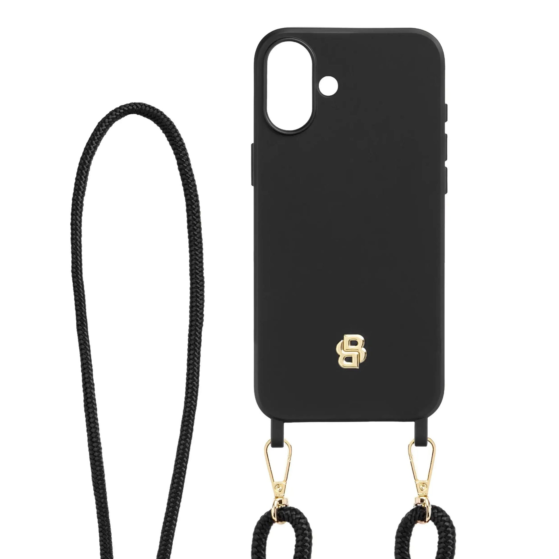 Double B Black & Gold iPhone 16 Case by Hugo Boss
