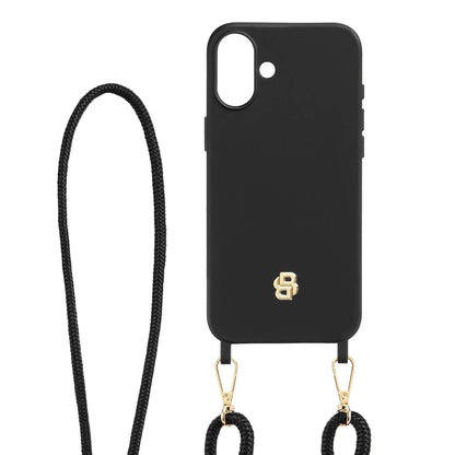 Double B Black & Gold iPhone 16 Case by Hugo Boss