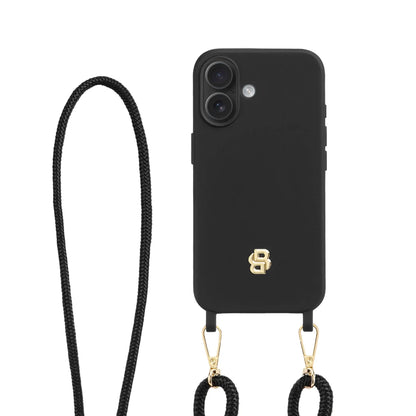 Double B Black & Gold iPhone 16 Case by Hugo Boss