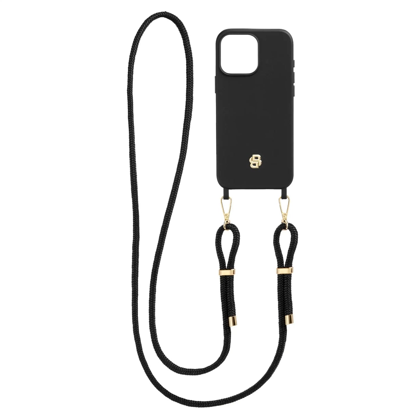 Double B Black & Gold iPhone 16 Case by Hugo Boss