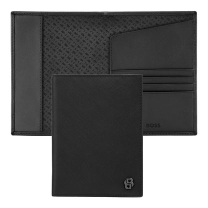 Double B Saffiano Passport Holder by Hugo Boss