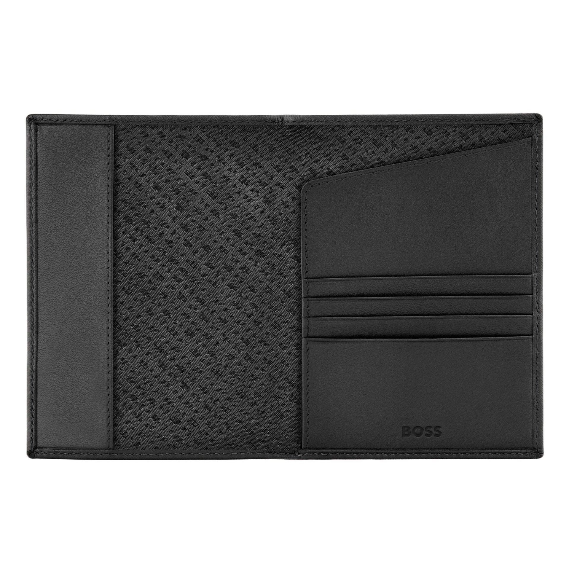 Double B Saffiano Passport Holder by Hugo Boss