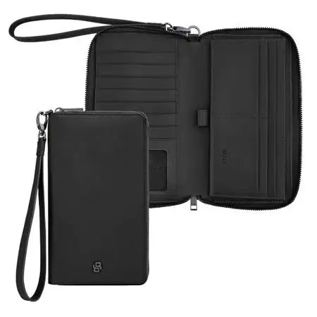 Double B Saffiano Passport Wallet by Hugo Boss